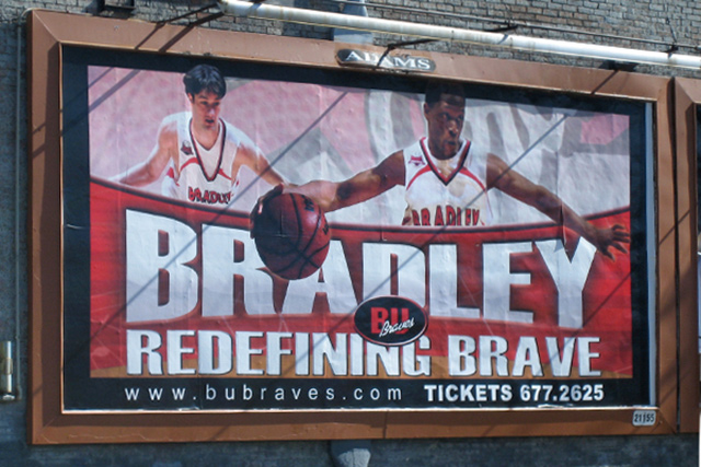 Billboard for Bradley University Men's Basketball team